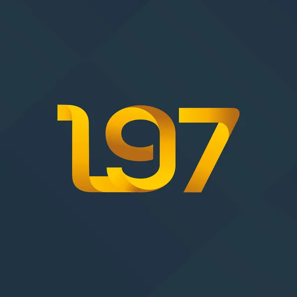 Gemeinsamer Brief logo l97 — Stockvektor