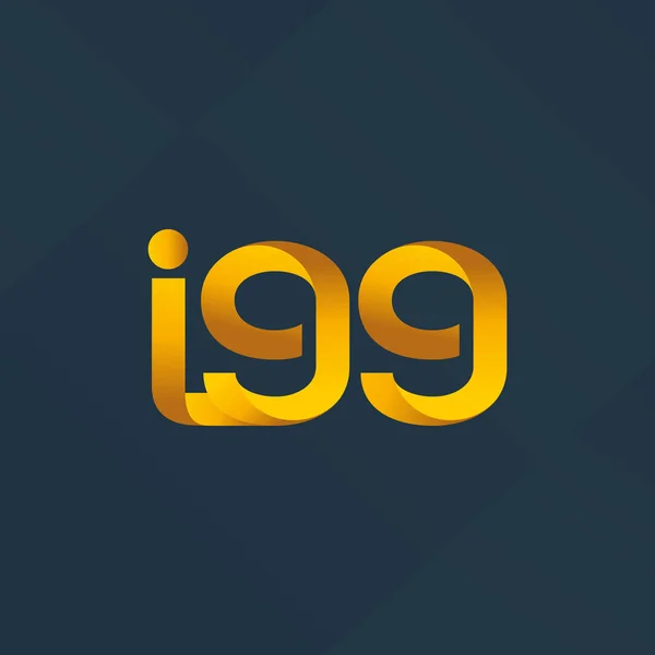 Gemeinsamer Brief Logo i99 — Stockvektor