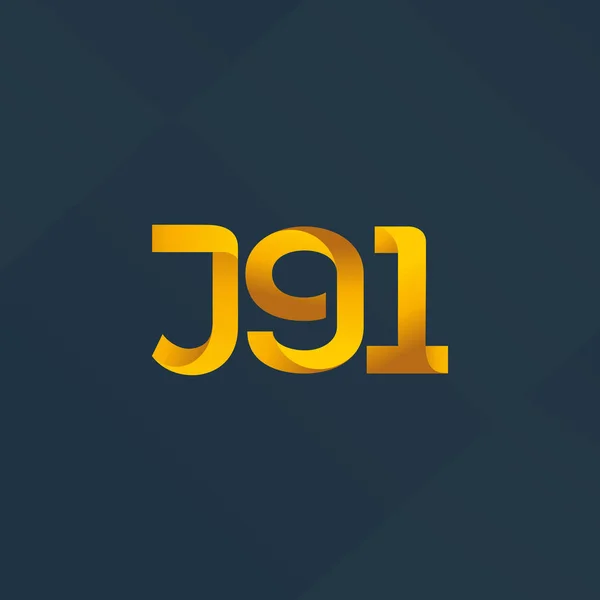 Logotipo da carta conjunta J91 — Vetor de Stock