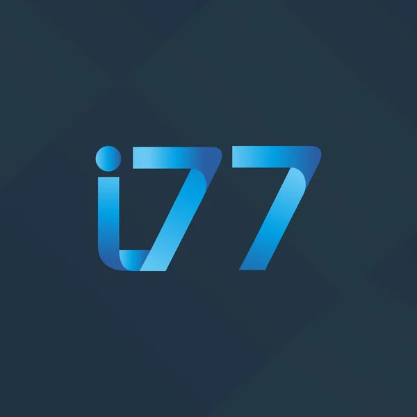 Gemensam skrivelse logotyp I77 — Stock vektor