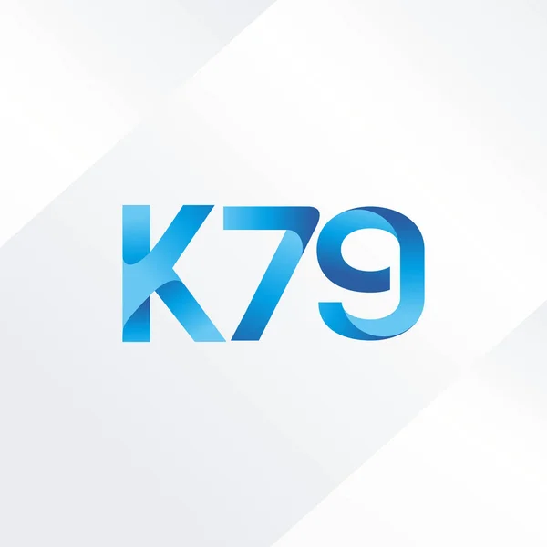 Совместное письмо логотип K79 — стоковый вектор