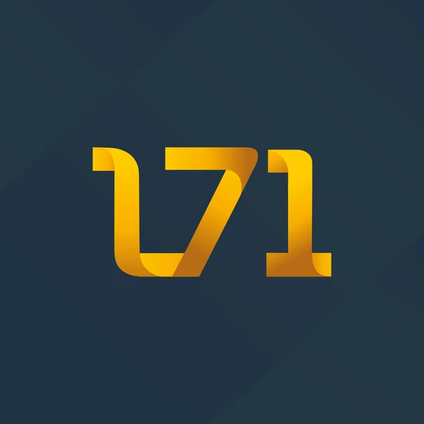 Gemensam skrivelse logotyp L71 — Stock vektor