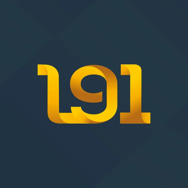 Společný dopis logo L91 — Stockový vektor