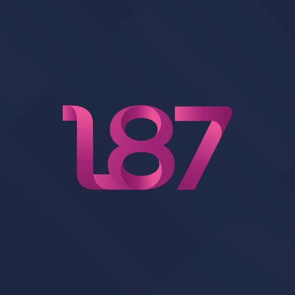 Logo lettre commune L87 — Image vectorielle