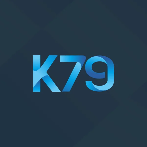 Lettre commune logo K79 — Image vectorielle