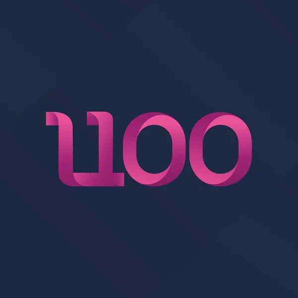 Közös levelet logó L100 — Stock Vector