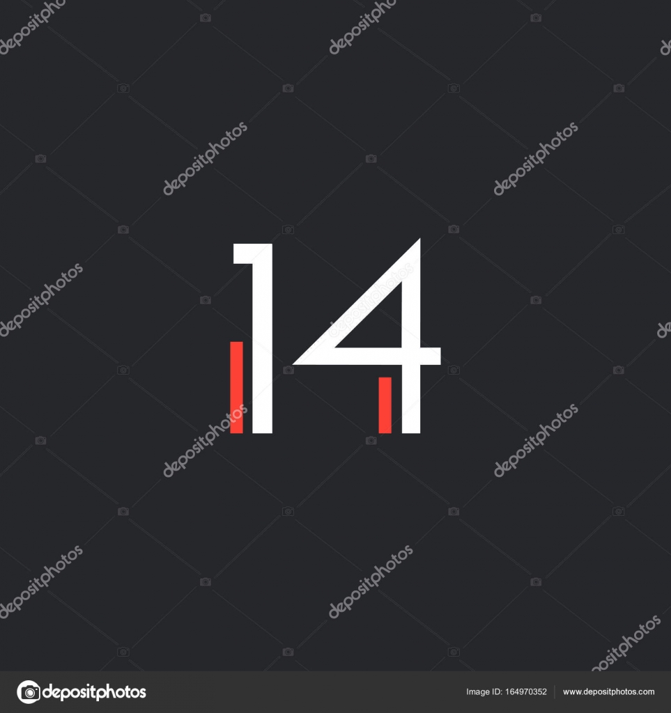 Runde Nummer 14 Logo Stock Vektor C Brainbistro 164970352