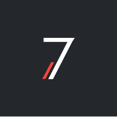 7 numara ile logo tasarımı