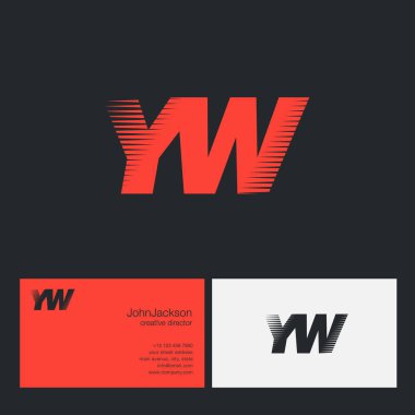 YW harfler şirket logosu 