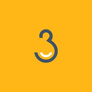 3 numaralı logo tasarımı