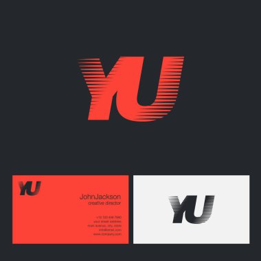 Yu harfler şirket logosu 