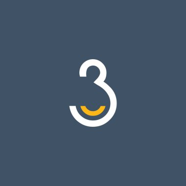 3 numaralı logo tasarımı