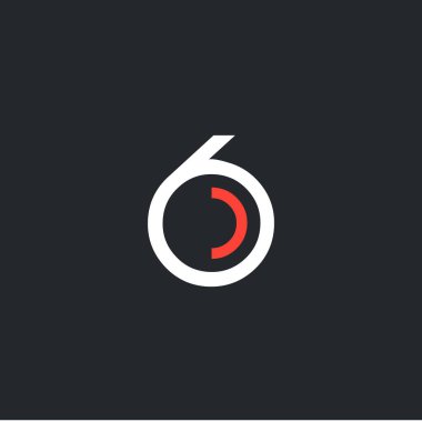 6 numara ile logo tasarımı