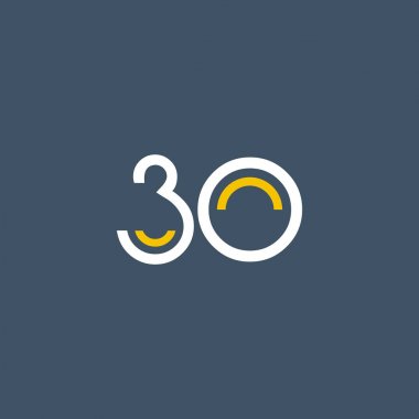 numarası 30 logo yuvarlak 