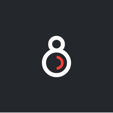 sayı 8 ile logo tasarımı