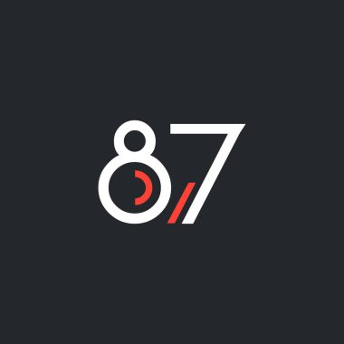 87 numarayı logo yuvarlak 