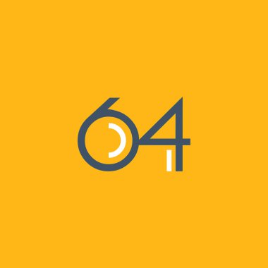 sayı 64 logo yuvarlak 