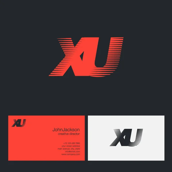 Speed Letter xu — Stockvektor