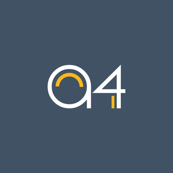Στρογγυλό λογότυπο λογότυπο Α4 — Διανυσματικό Αρχείο