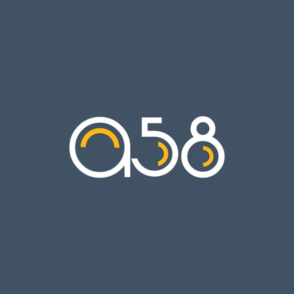 Rundes Logo a58 Logo — Stockvektor