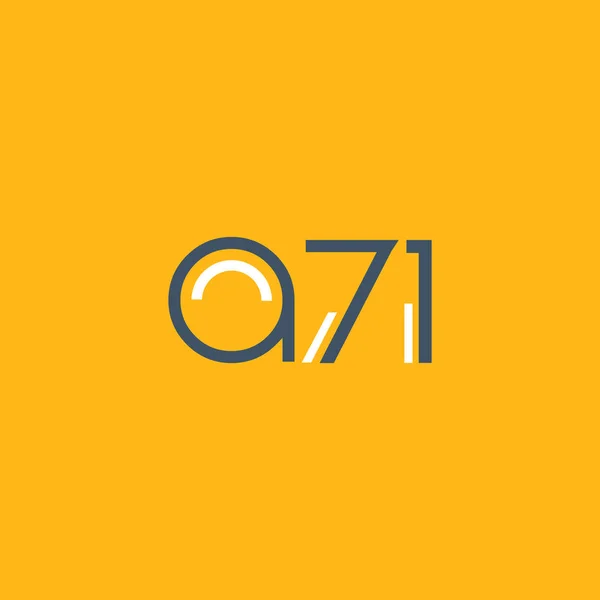 Logo rotondo A71 — Vettoriale Stock