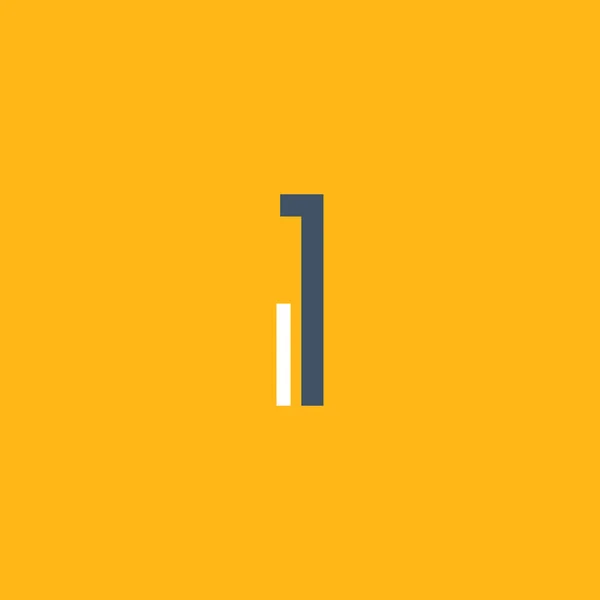 番号 1 のロゴの設計 — ストックベクタ