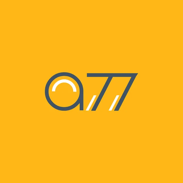 圆的 logo A77 标志 — 图库矢量图片