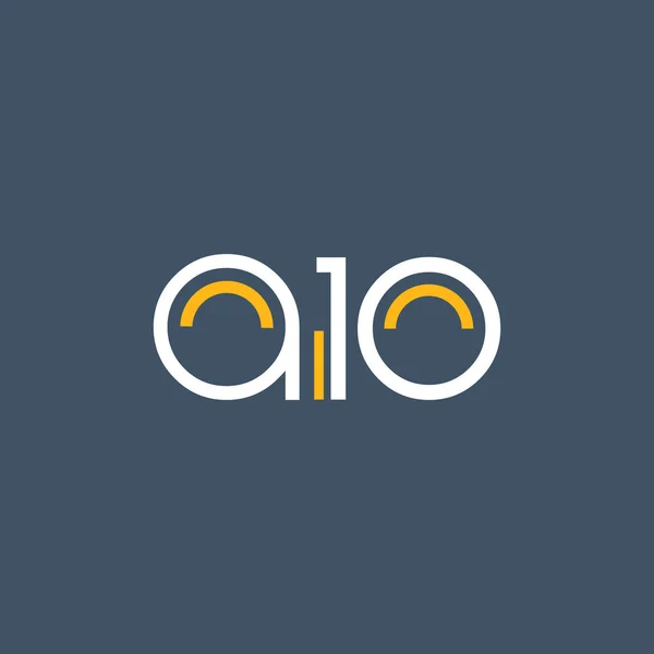 Logo A10 logosu yuvarlak — Stok Vektör