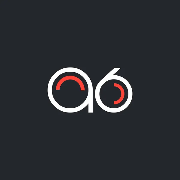 圆的 logo A6 标志 — 图库矢量图片