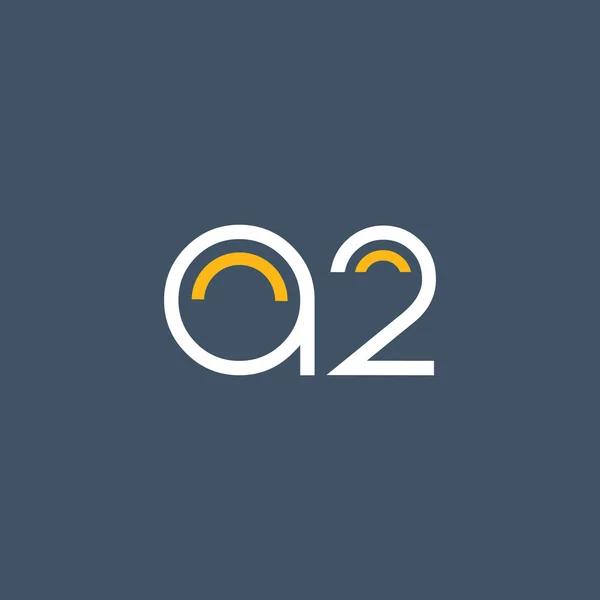 Logo rond A2 logo — Image vectorielle