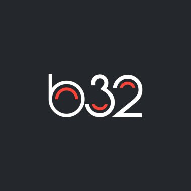 logo B32 logosu yuvarlak 