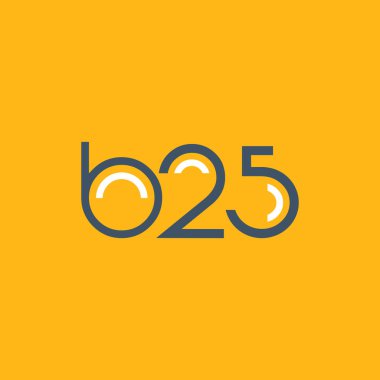 logo B25 logosu yuvarlak 