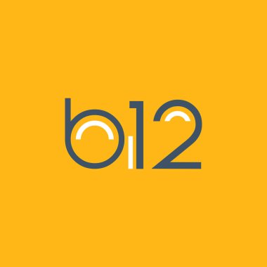 logo B12 logosu yuvarlak 