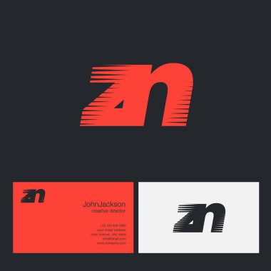 Zn harfler şirket logosu 