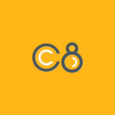 logo C8 logosu yuvarlak 