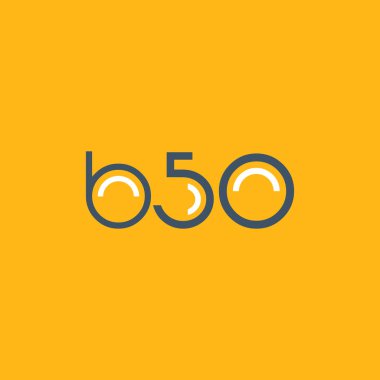 logo B50 logosu yuvarlak 
