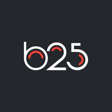 logo B25 logosu yuvarlak 