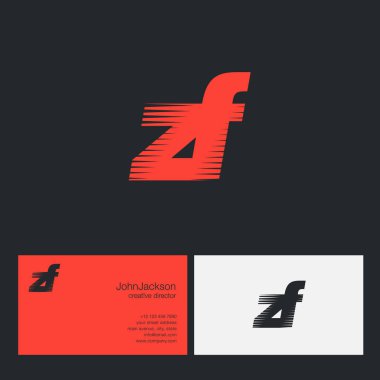 ZF harfler şirket logosu 