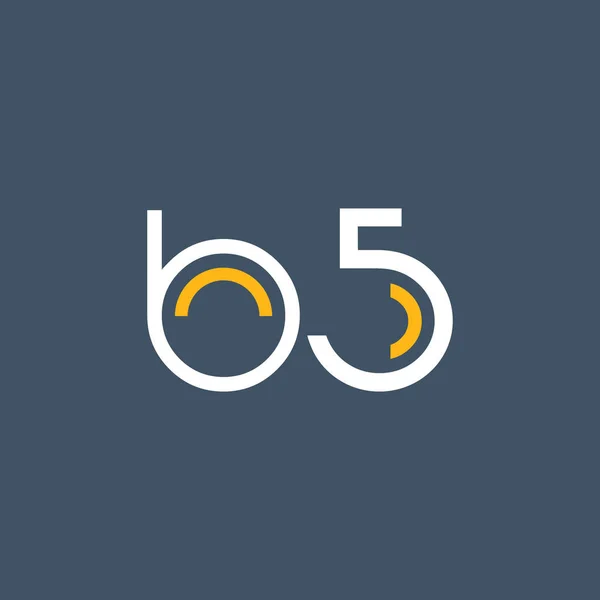 Rundes Logo b5 Logo — Stockvektor