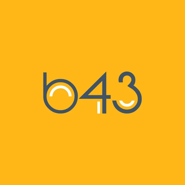 Logo rotondo B43 — Vettoriale Stock