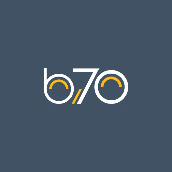 Ronde logo B70 logo — Stockvector