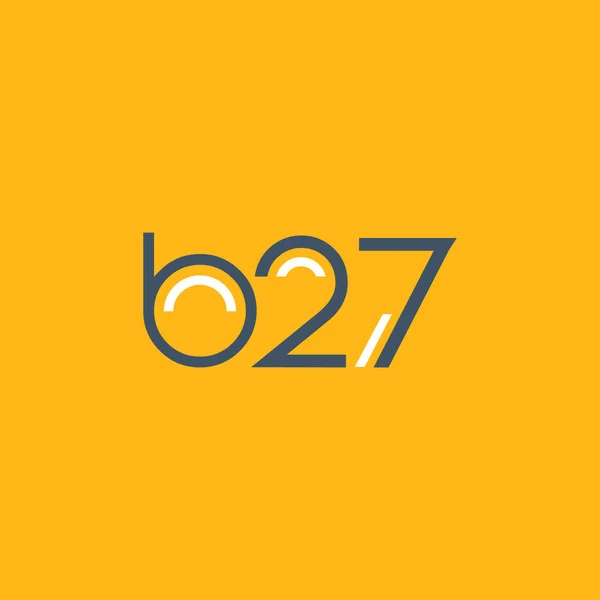 Okrągłe logo logo B27 — Wektor stockowy