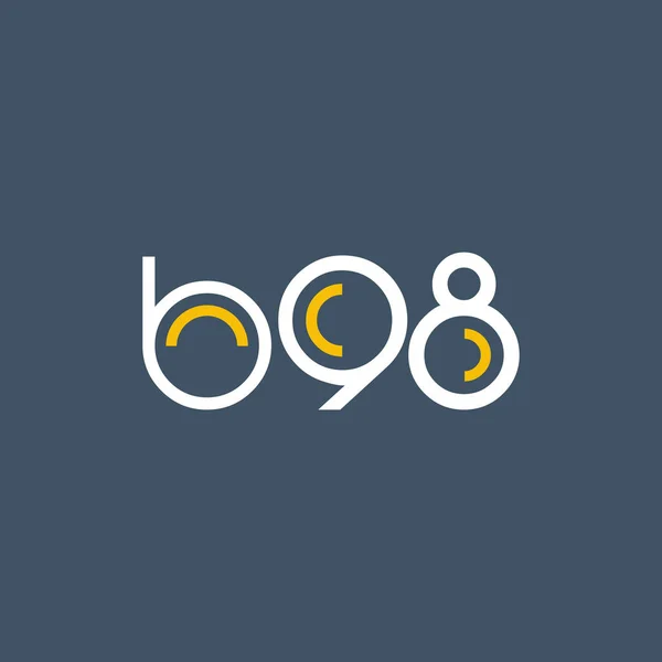 Στρογγυλό λογότυπο B98 λογότυπο — Διανυσματικό Αρχείο