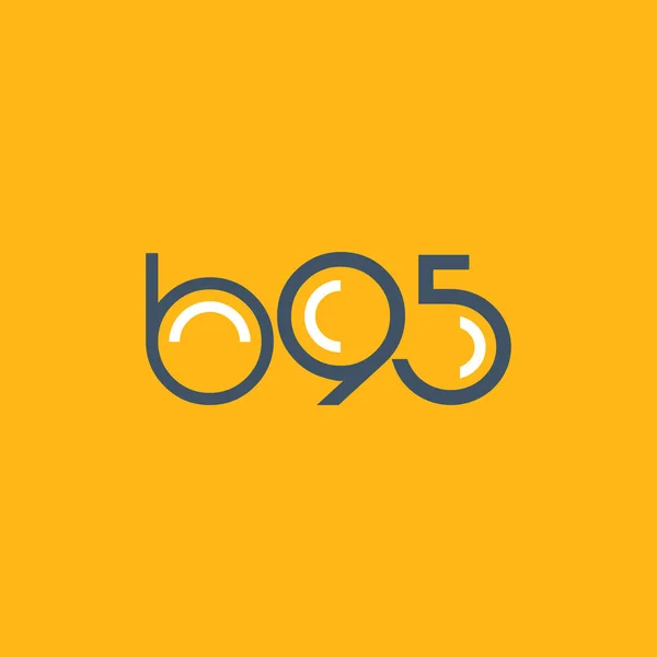 Ronde logo B95 logo — Stockvector