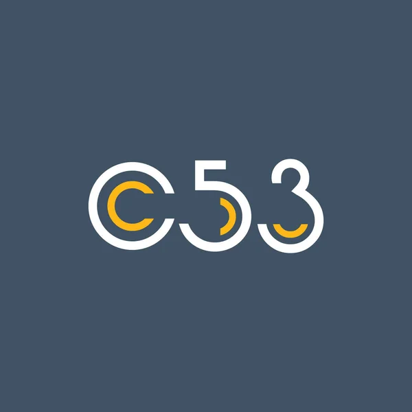 Ronde logo C53 logo — Stockvector