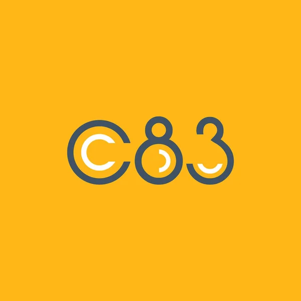 Ronde logo C83 logo — Stockvector