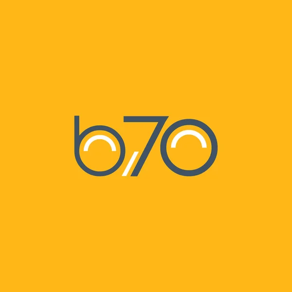 Ronde logo B70 logo — Stockvector