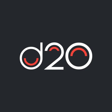 logo D20 logosu yuvarlak 