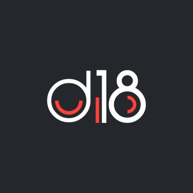 logo D18 logosu yuvarlak 