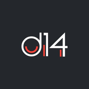 logo D14 logosu yuvarlak 